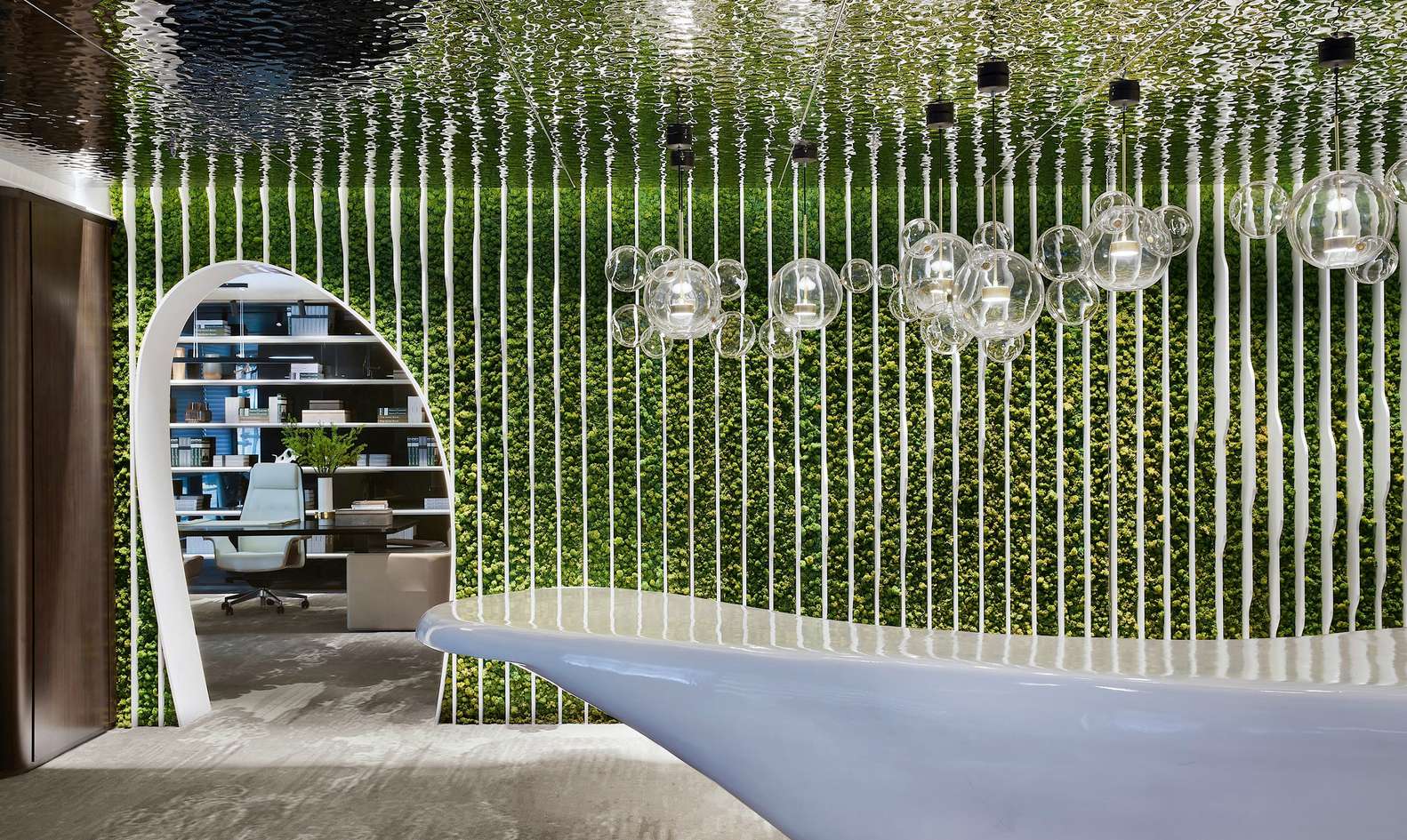 鄭東新區金融公司辦公室裝修設計案例