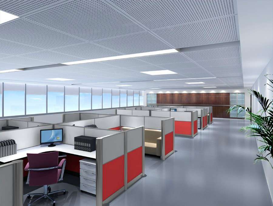 企業辦公室裝修設計背景墻的風格規劃