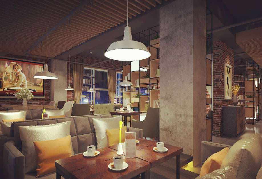 遇見(jiàn)咖啡館裝修設(shè)計(jì)效果圖