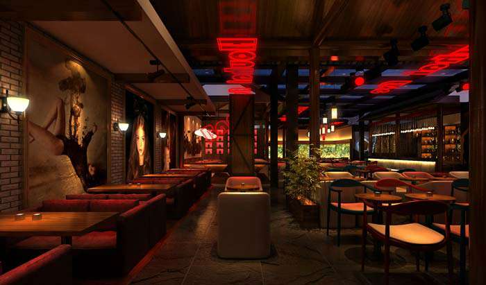 情侶,商務(wù),聚餐,休閑酒吧裝修設(shè)計效果圖