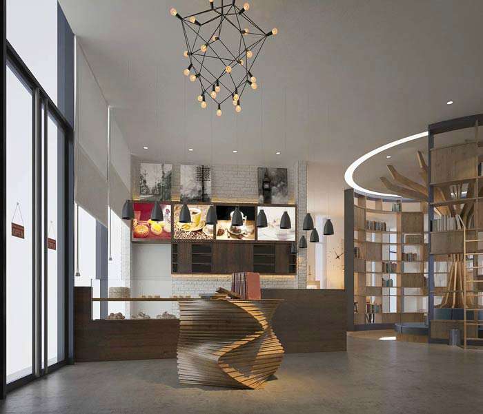 咖啡廳裝修設(shè)計方案效果圖