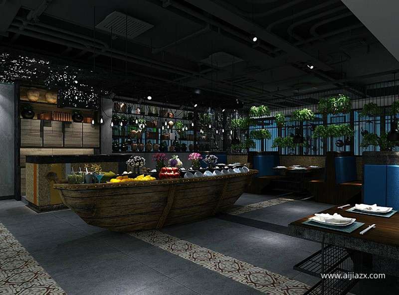 200平米火鍋店裝修設計，小型火鍋店廚房布局設計