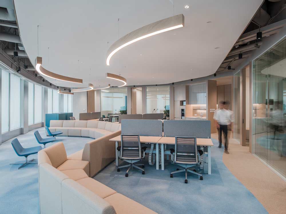 鄭州事務所辦公空間裝修設計，麻繩工作室效果圖