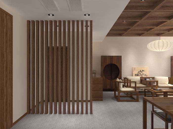 300m2洛陽(yáng)茶居會(huì)所設(shè)計(jì)效果圖