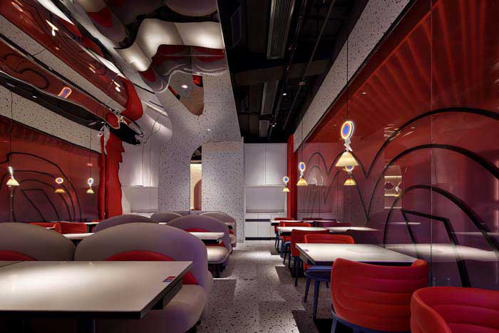 350平米滎陽(yáng)主題餐廳設(shè)計(jì)裝修效果圖