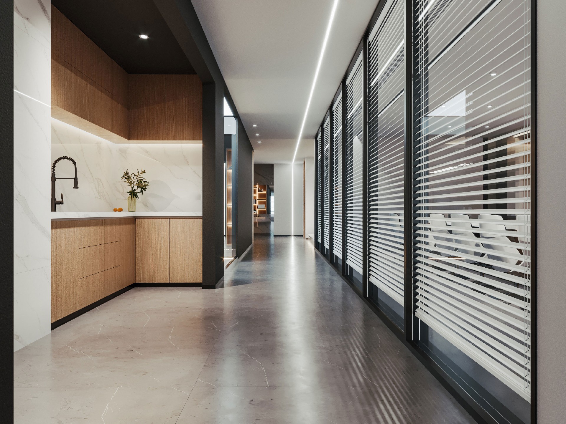 1300平米集團(tuán)公司辦公室裝修設(shè)計效果圖