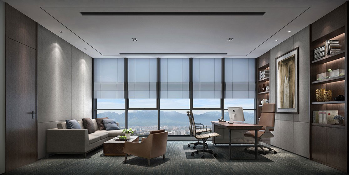 450平米辦公室設(shè)計(jì)裝修施工效果圖