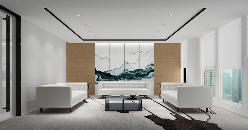 新中式辦公室設計-新中式辦公室裝修效果圖