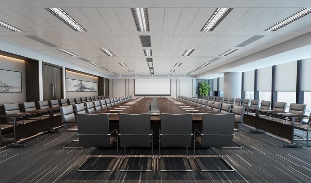 300平米實業公司辦公室設計效果圖