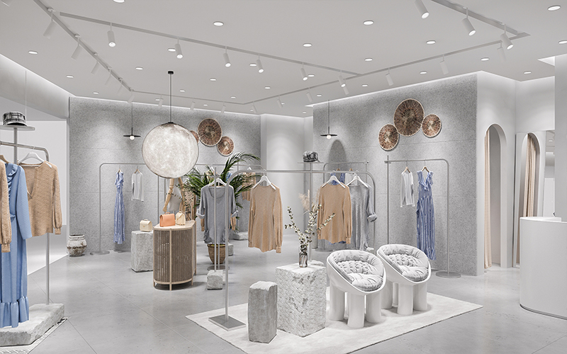 300平米現(xiàn)代服裝店裝修設(shè)計效果圖