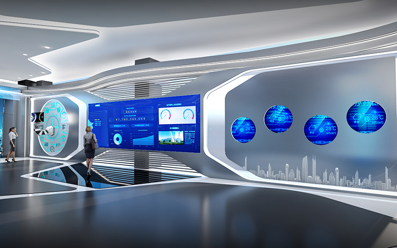1000平米企業(yè)數(shù)字展廳設(shè)計(jì)效果圖