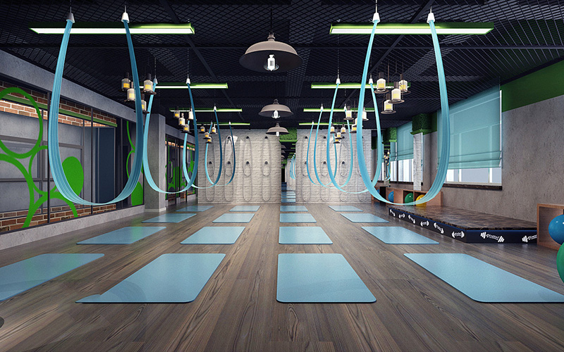 1500㎡健身俱樂(lè)部裝修設(shè)計(jì)效果圖