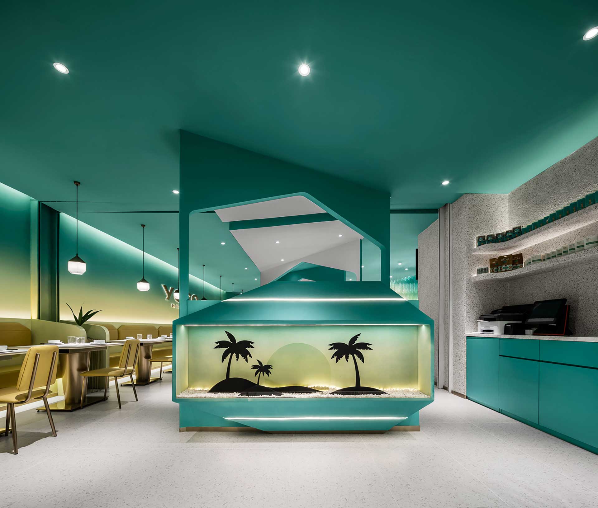 210平米特色餐廳設計裝修效果圖