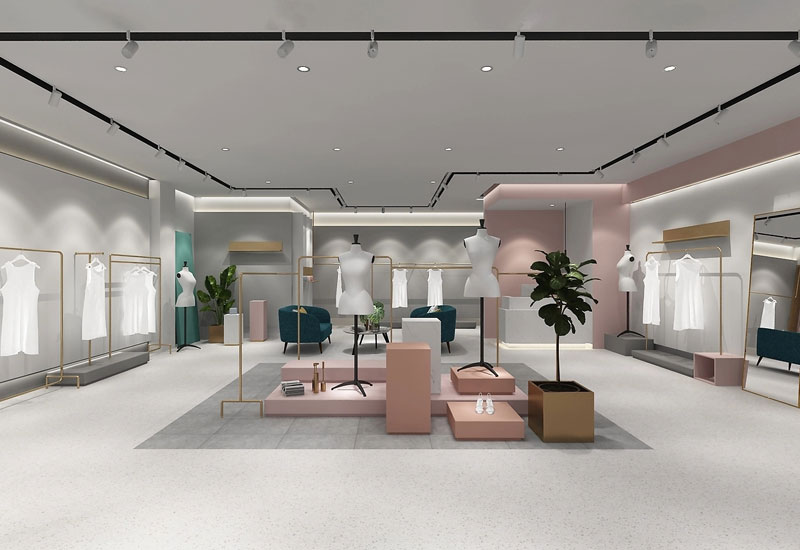 150平米商場女裝專賣店裝修設(shè)計(jì)效果圖