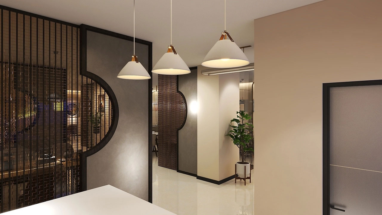 456平米中式餐廳裝修設(shè)計效果圖