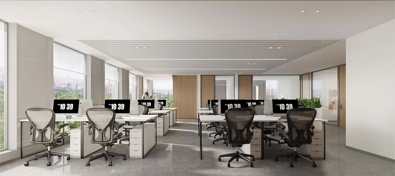 500平米鄭州辦公室裝修設(shè)計效果圖