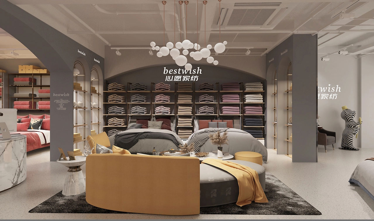 650平米鄭州家紡店面裝修設計效果圖