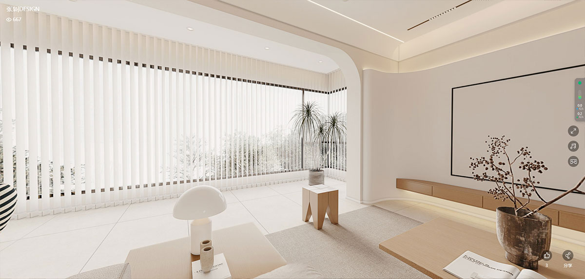 陽光城檀悅129平米奶油風(fēng)格四居室裝修效果圖