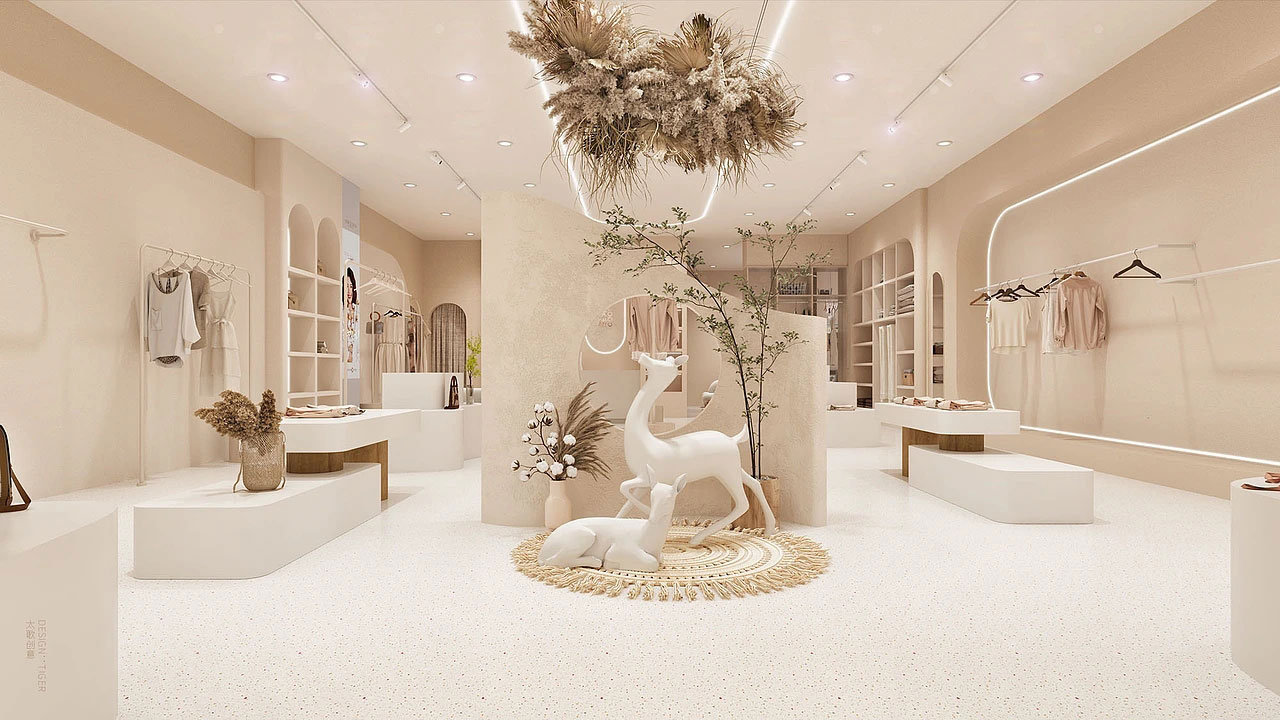 210平米鄭州女裝店面裝修設計效果圖