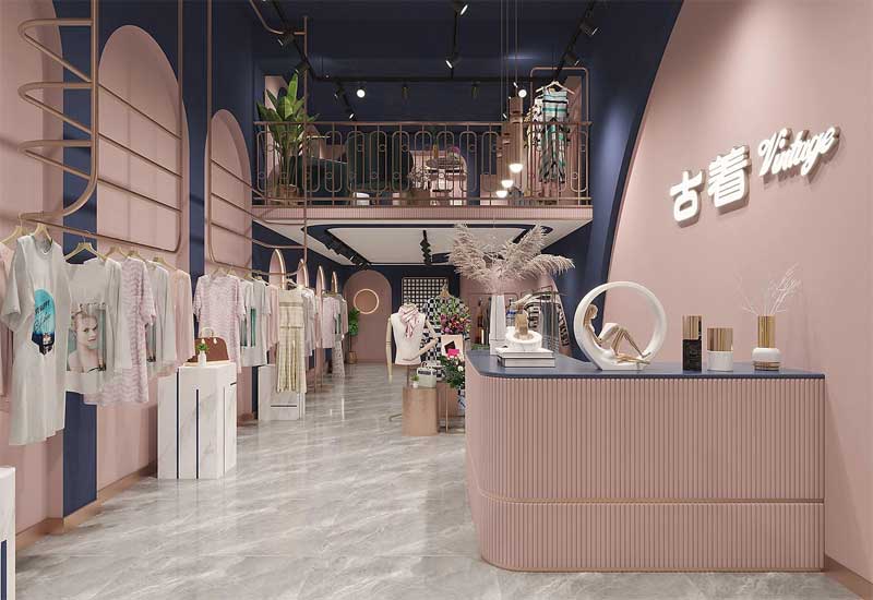 鄭州服裝店裝修:試衣間鏡子高度設計與衣架定制費用