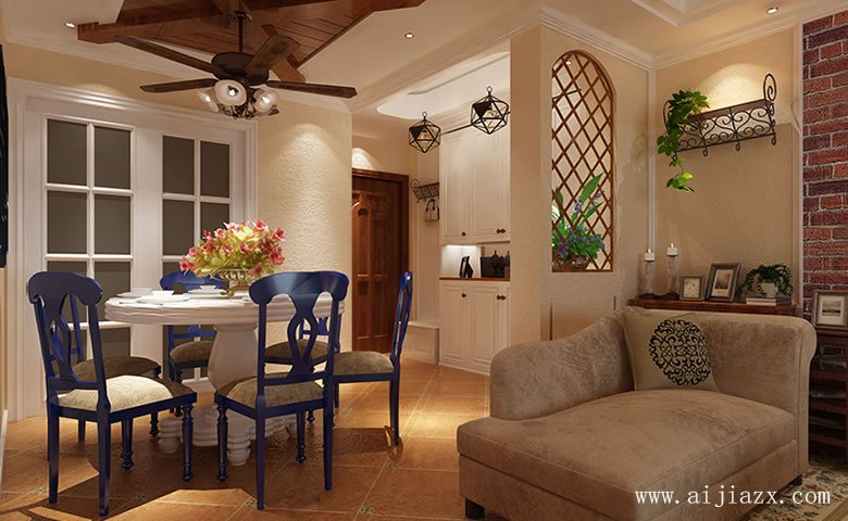 自然舒適的美式鄉(xiāng)村風格裝修效果圖