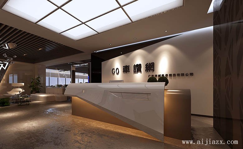 獨(dú)特創(chuàng)意的辦公室前廳裝修效果圖